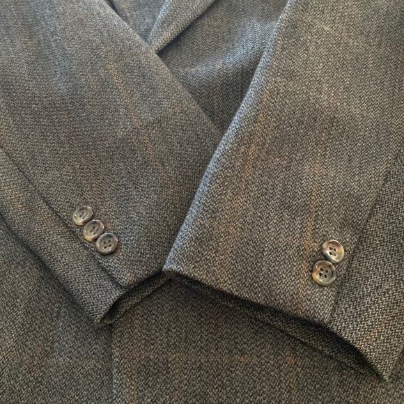 OSCAR de la Renta SPORT JACKET BLAZER grey SZ 44R - Picture 8 of 16